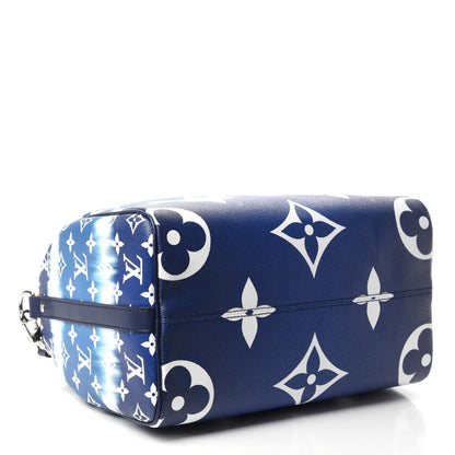 Louis Vuitton Monogram Escale Speedy Bandouliere 30 Blue 4 of 10