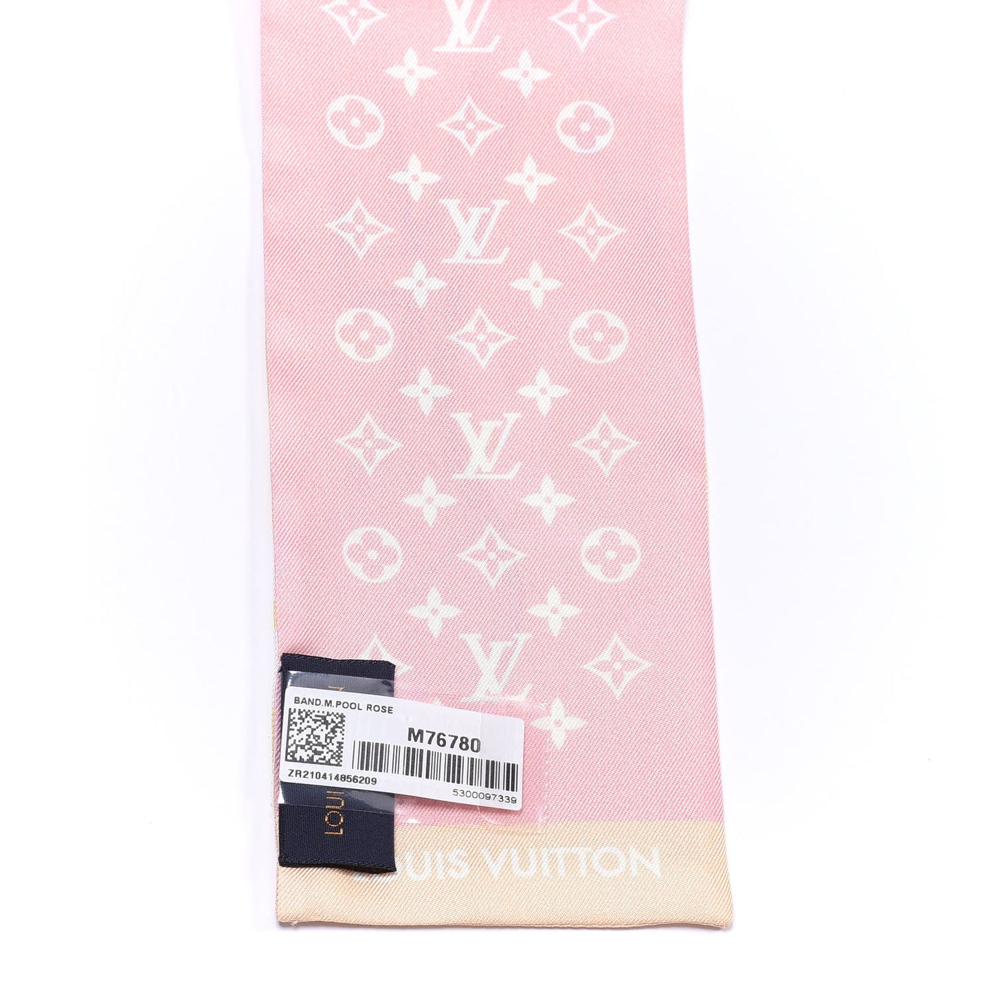 Silk Monogram Gradient By The Pool Bandeau Pink