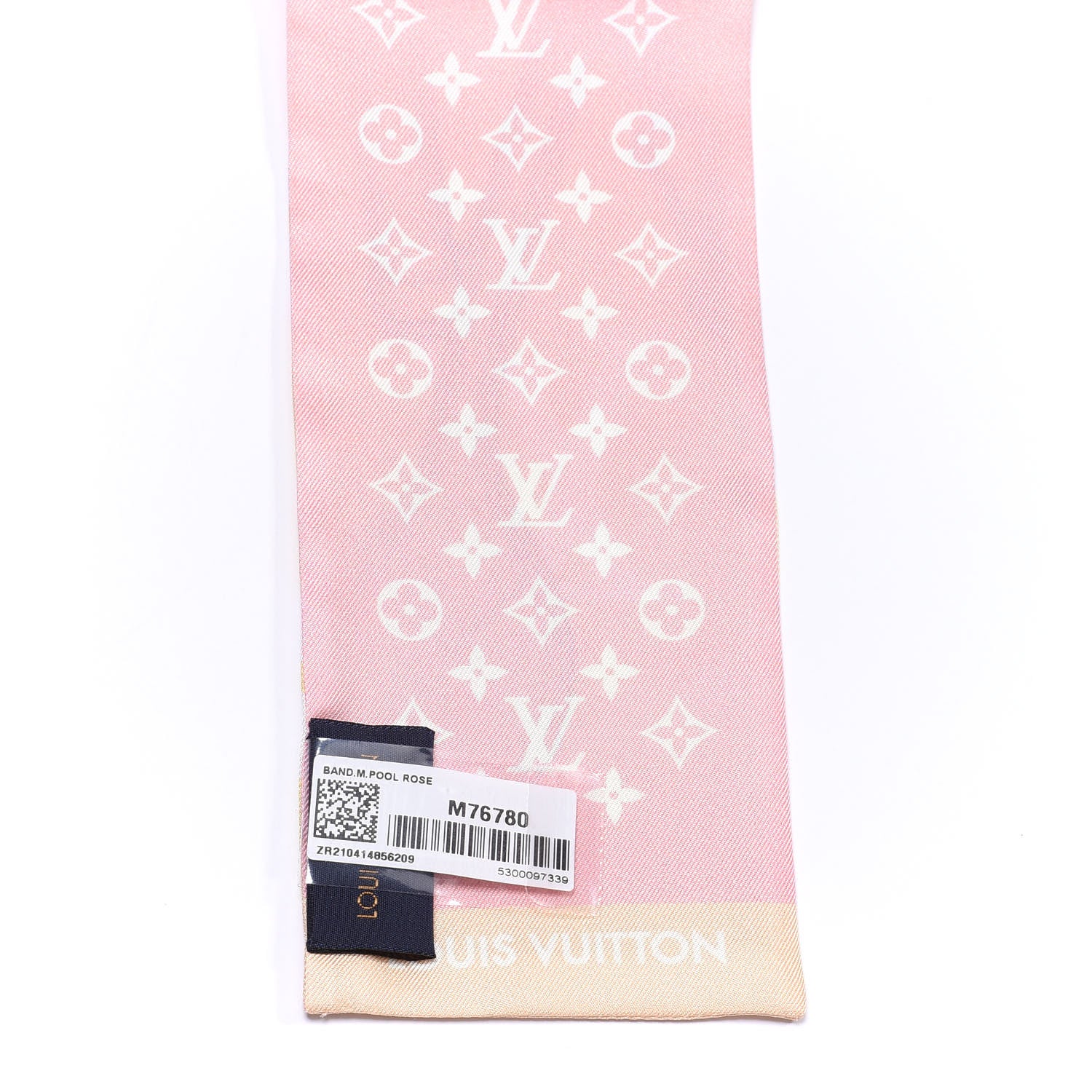Louis Vuitton Silk Monogram Gradient By The Pool Bandeau Pink 3 of 3