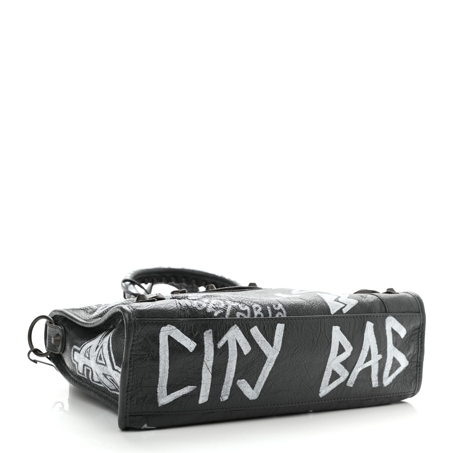 Agneau Arena Graffiti All Over Classic Hardware S City Gris Fossile White