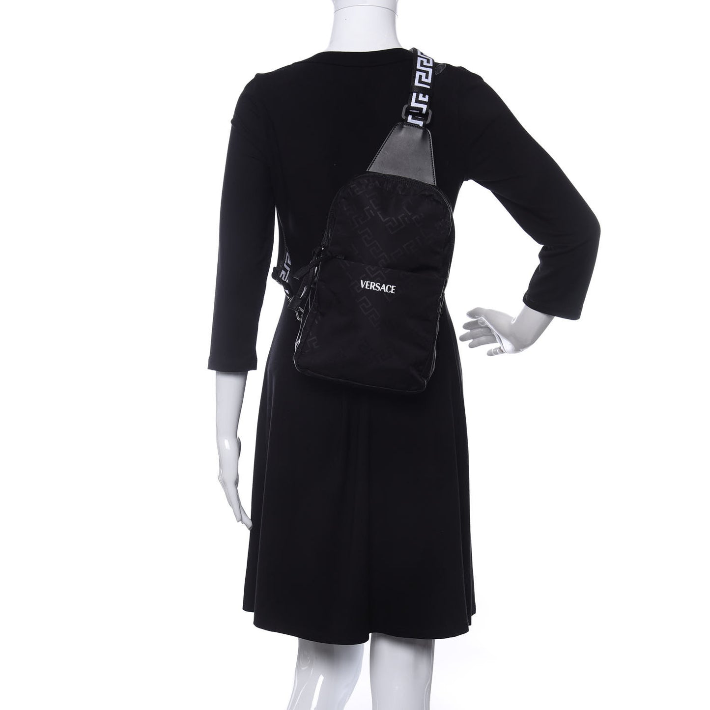 Nylon Sling Bag Black