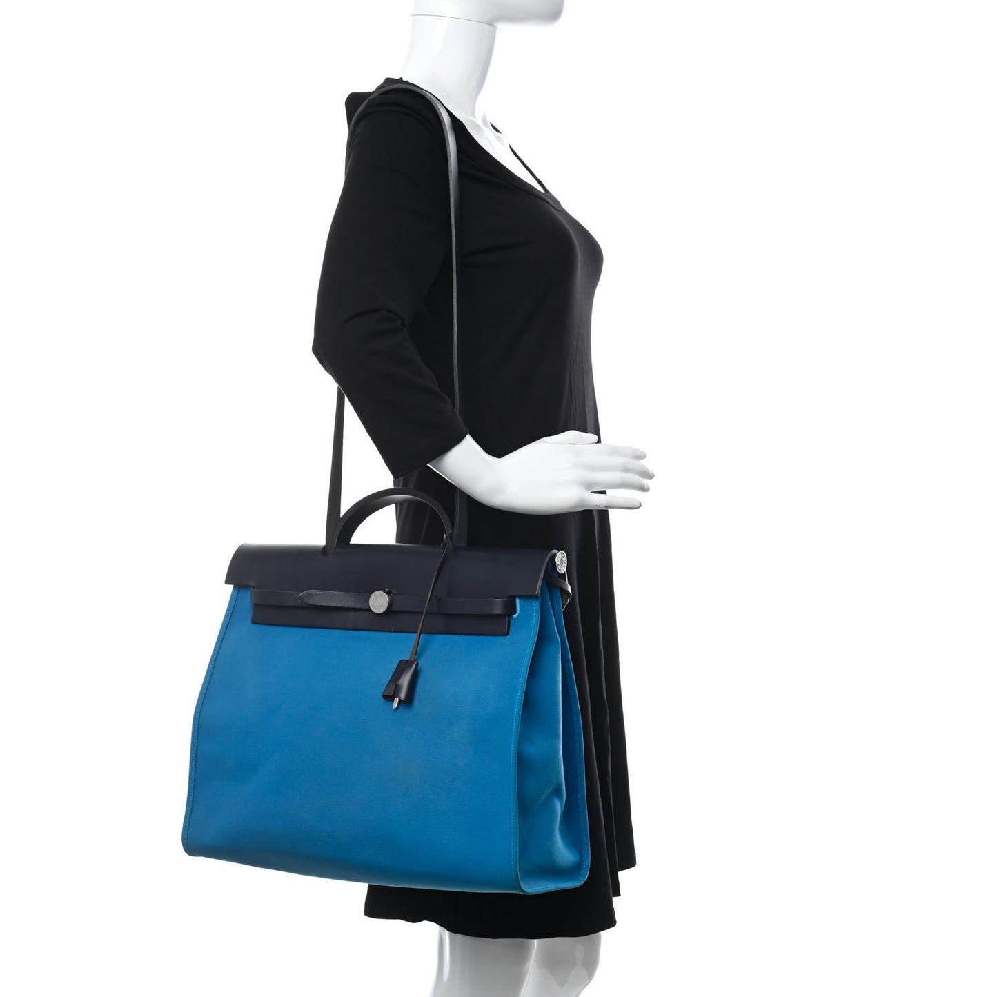 Toile Vache Hunter Herbag Zip 39 MM Bleu Zanzibar