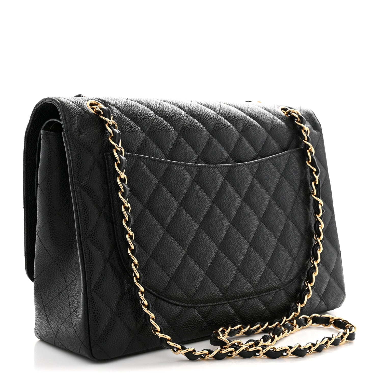 Chanel Caviar Quilted Maxi Double Flap Black 3 of 12