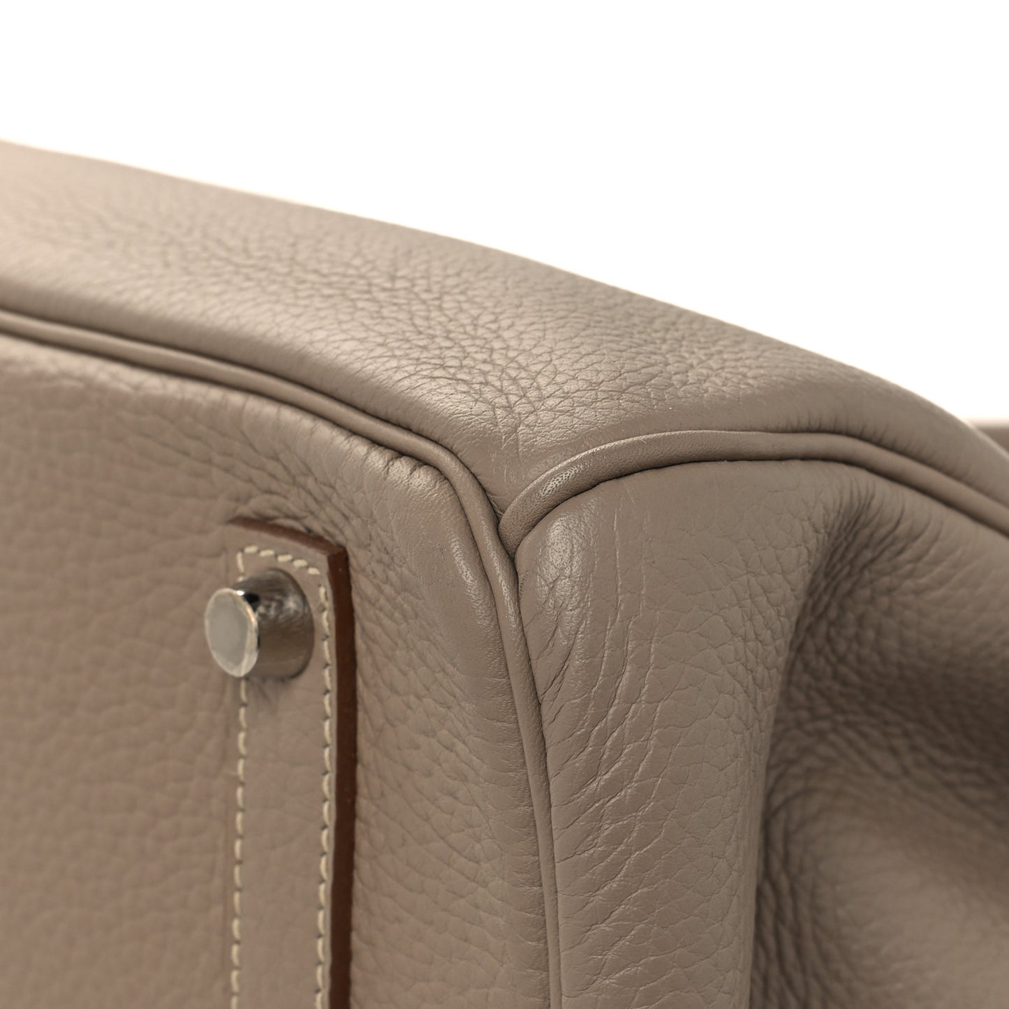Taurillon Clemence Swift Tri-Color Birkin 35 Sanguine Gris Tourterelle Moutarde