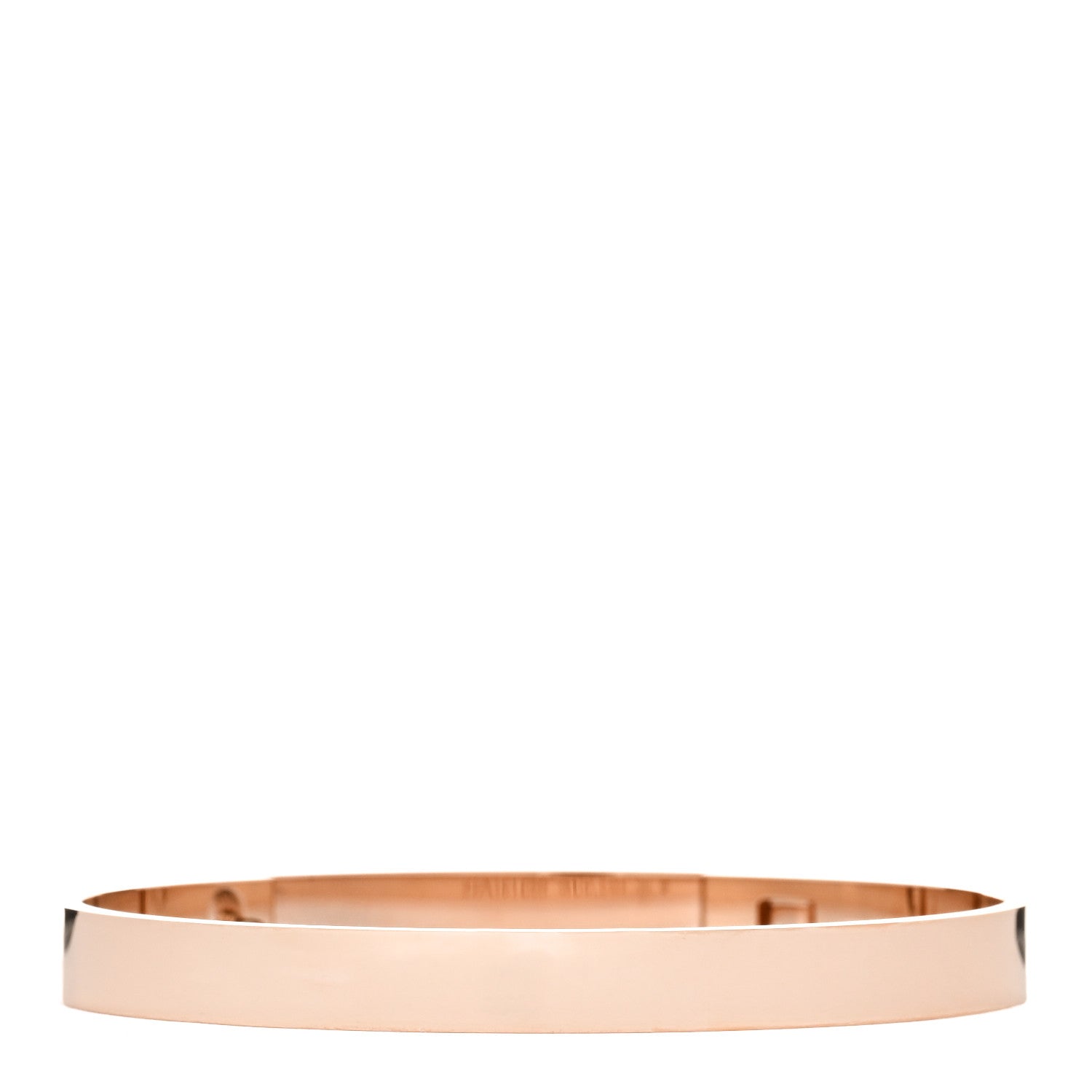 Hermes 18K Rose Gold Diamond PM Collier De Chien Bracelet SH 2 of 4