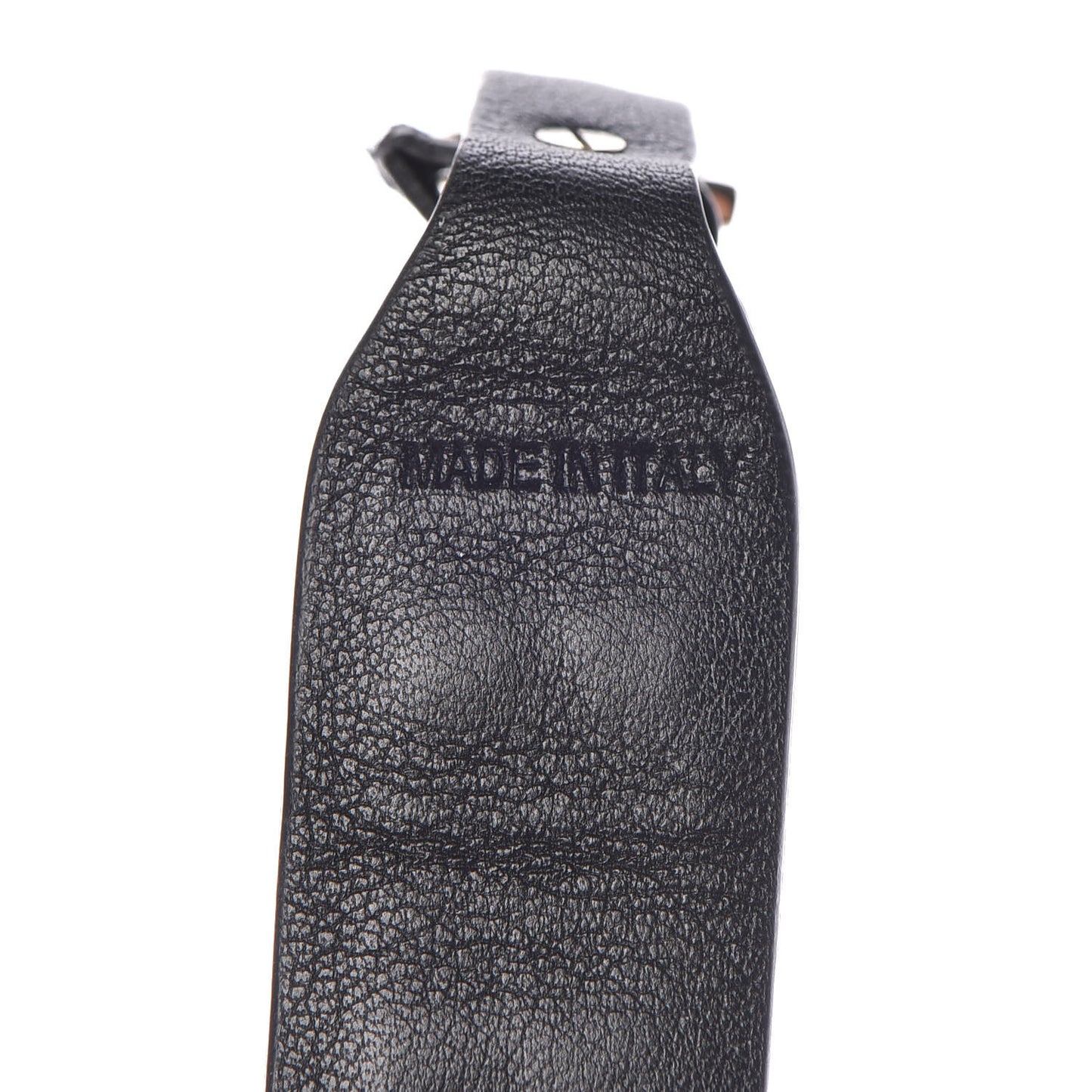 Calfskin Macro Rockstud Bracelet Black