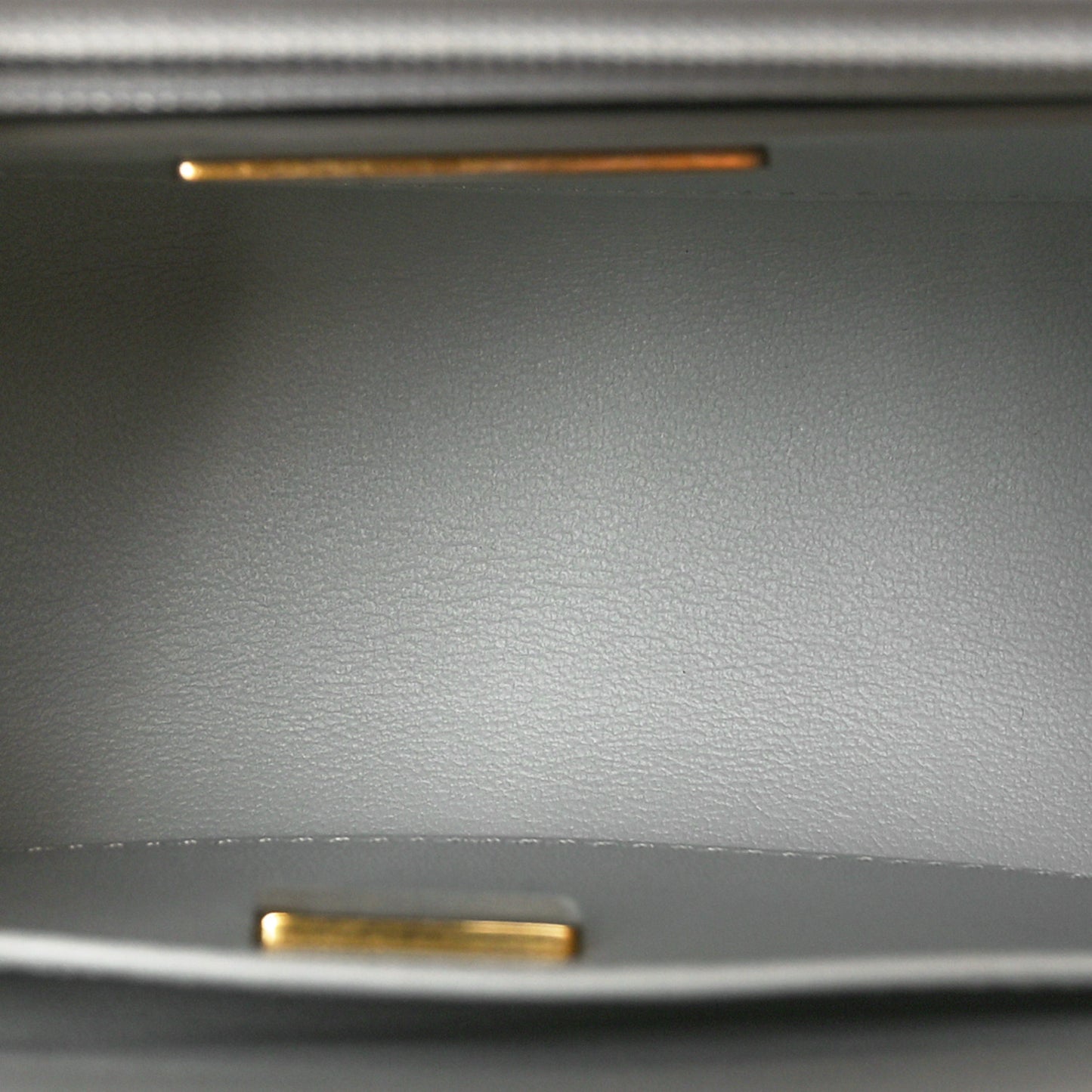 Lambskin Handle Crush Top Handle Flap Bag Grey