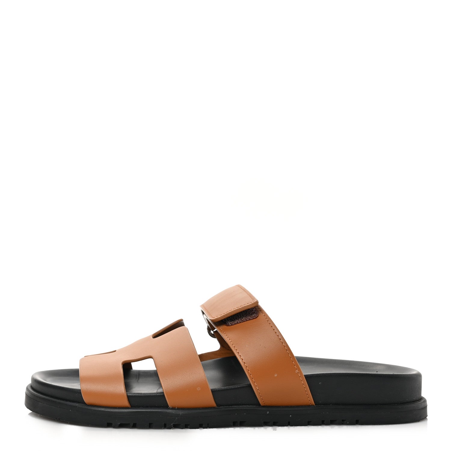 Hermes Calfskin Womens Chypre Sandals 39 Gold 1 of 10