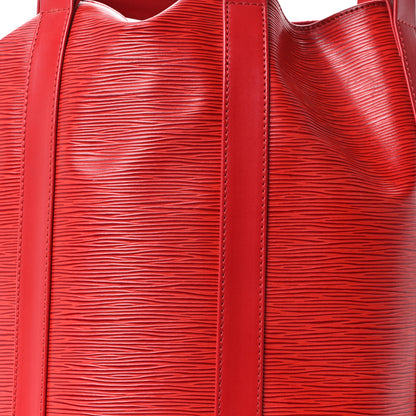 Louis Vuitton Epi Randonnee PM Castillan Red 7 of 9