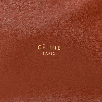 Celine Calfskin Vertical Clasp Cabas Marron Terracotta 6 of 10