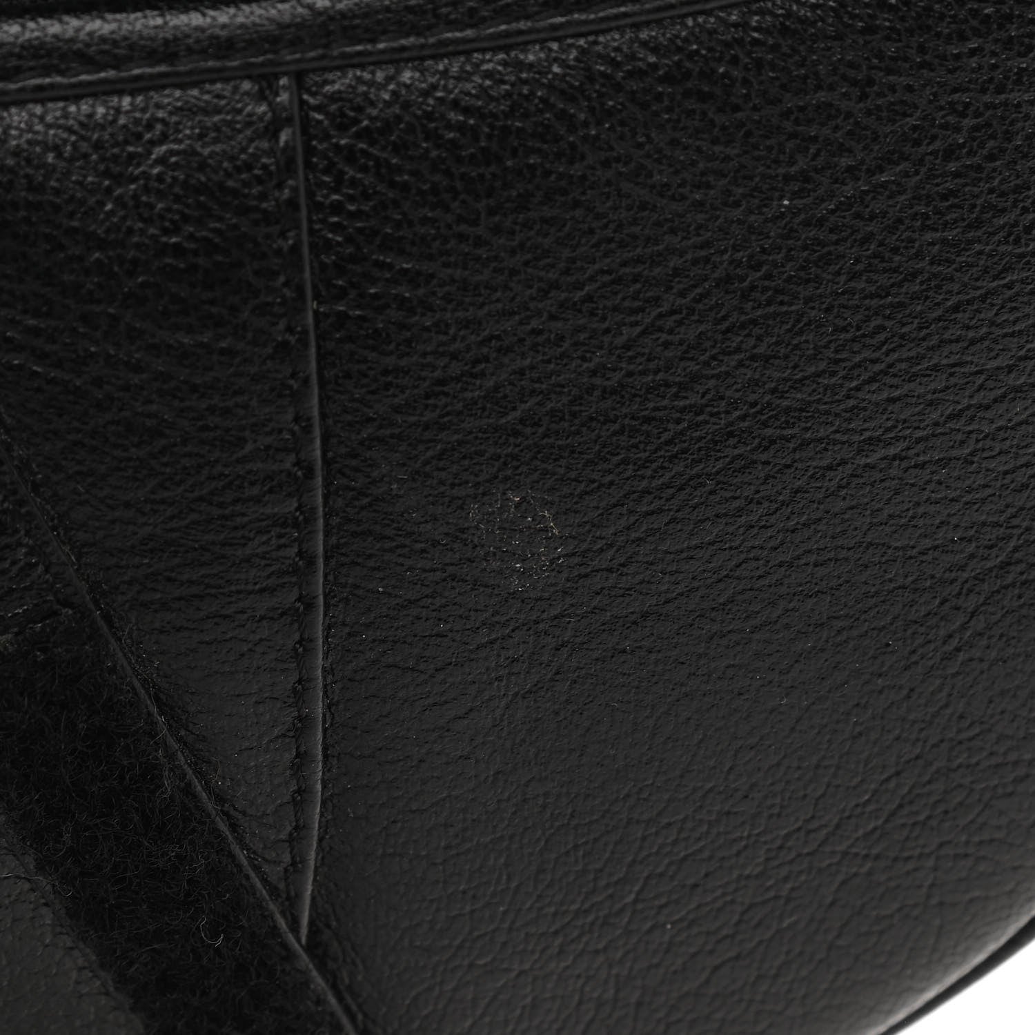 Christian Dior Calfskin Saddle Bag Black 10 of 11
