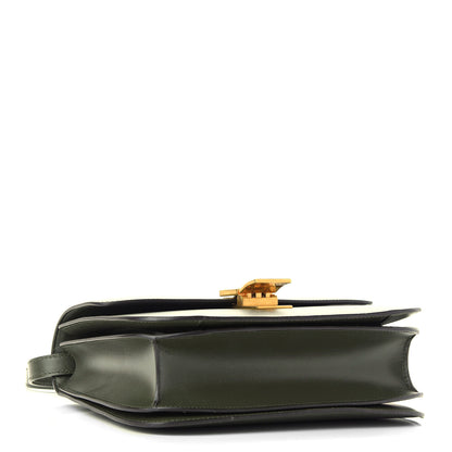 Celine Box Calfskin Classic Box Medium Flap Bag Army Green 4 of 9