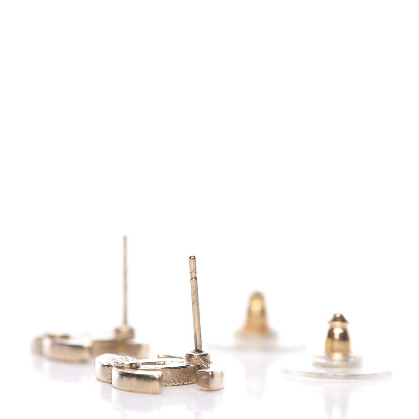 Crystal Timeless CC Earrings Gold