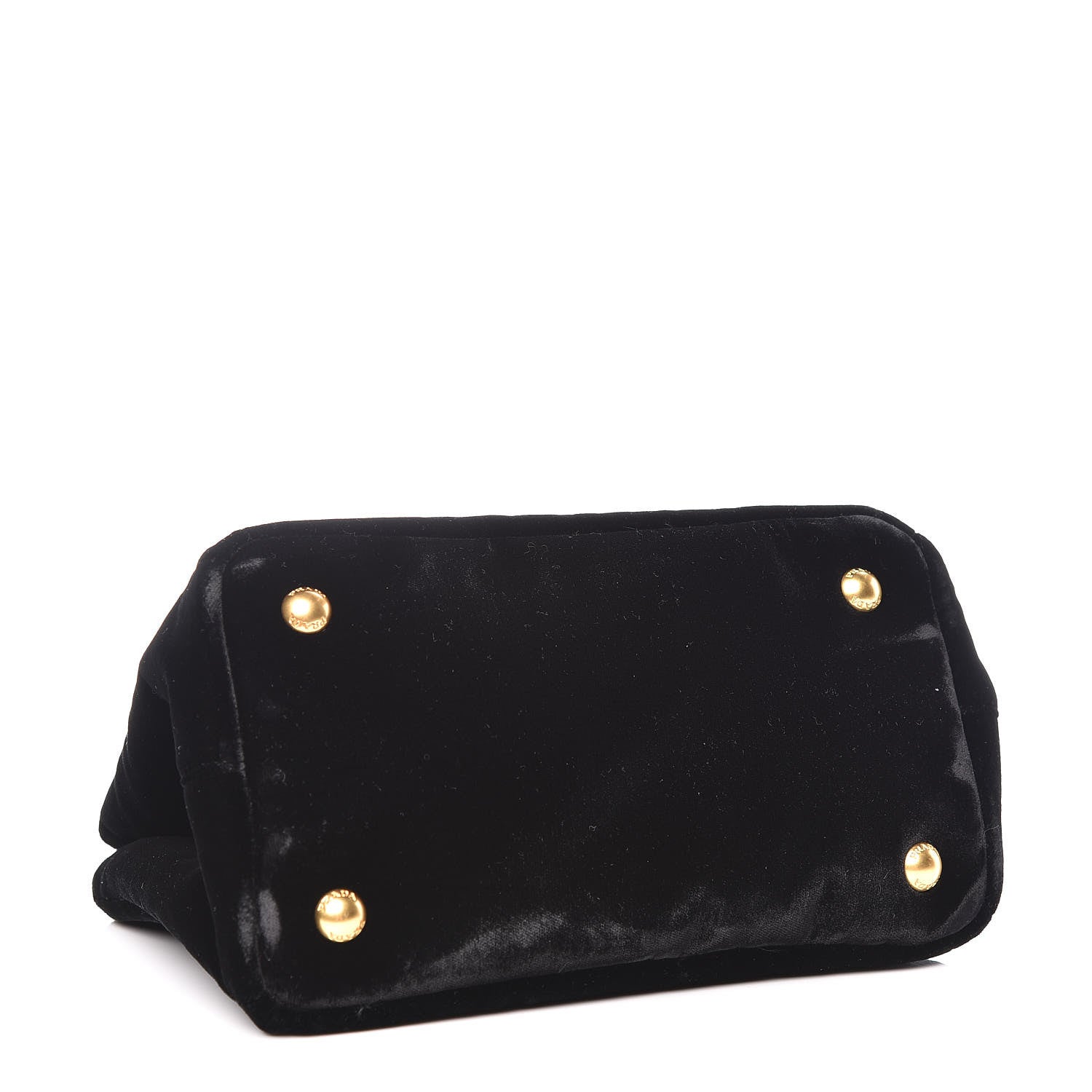 Prada Velvet Crossbody Tote Bag Black 4 of 9