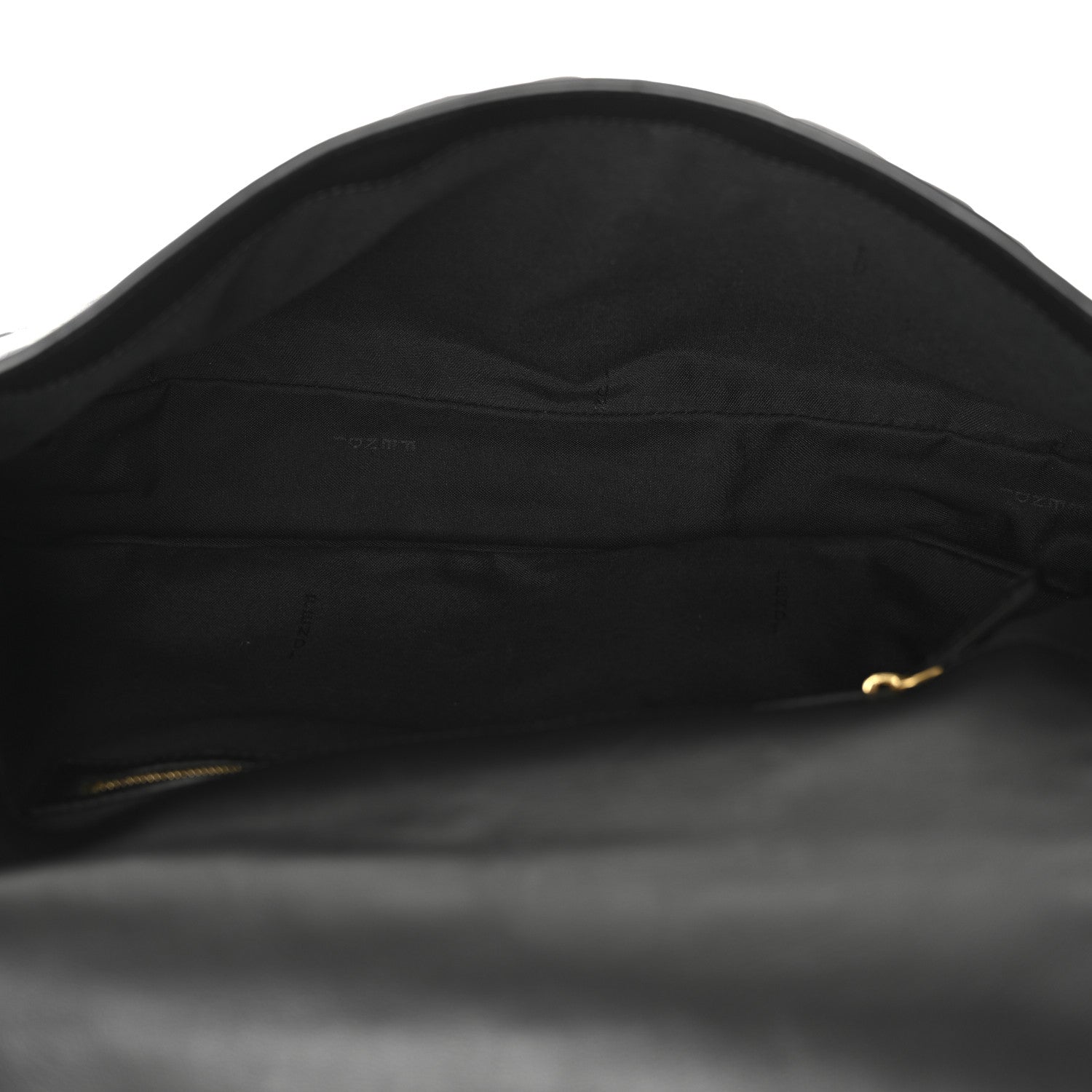 Fendi Nappa FF 1974 Embossed Large Baguette Black 5 of 11