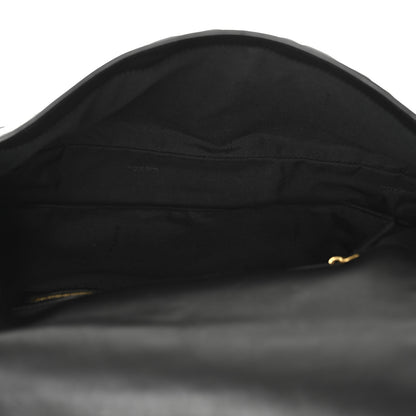 Fendi Nappa FF 1974 Embossed Large Baguette Black 5 of 11