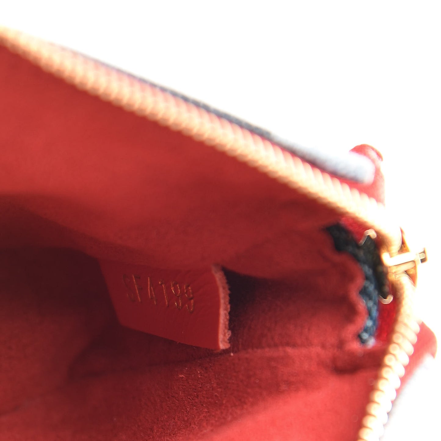 Denim Micro Pochette Accessories Denim Rouge