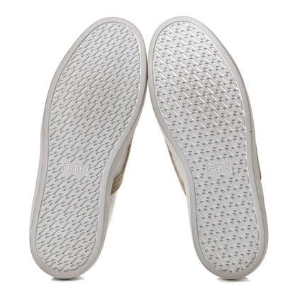 Hermes Calfskin Shearling Womens Avantage Sneakers 39.5 White Ecru 7 of 10