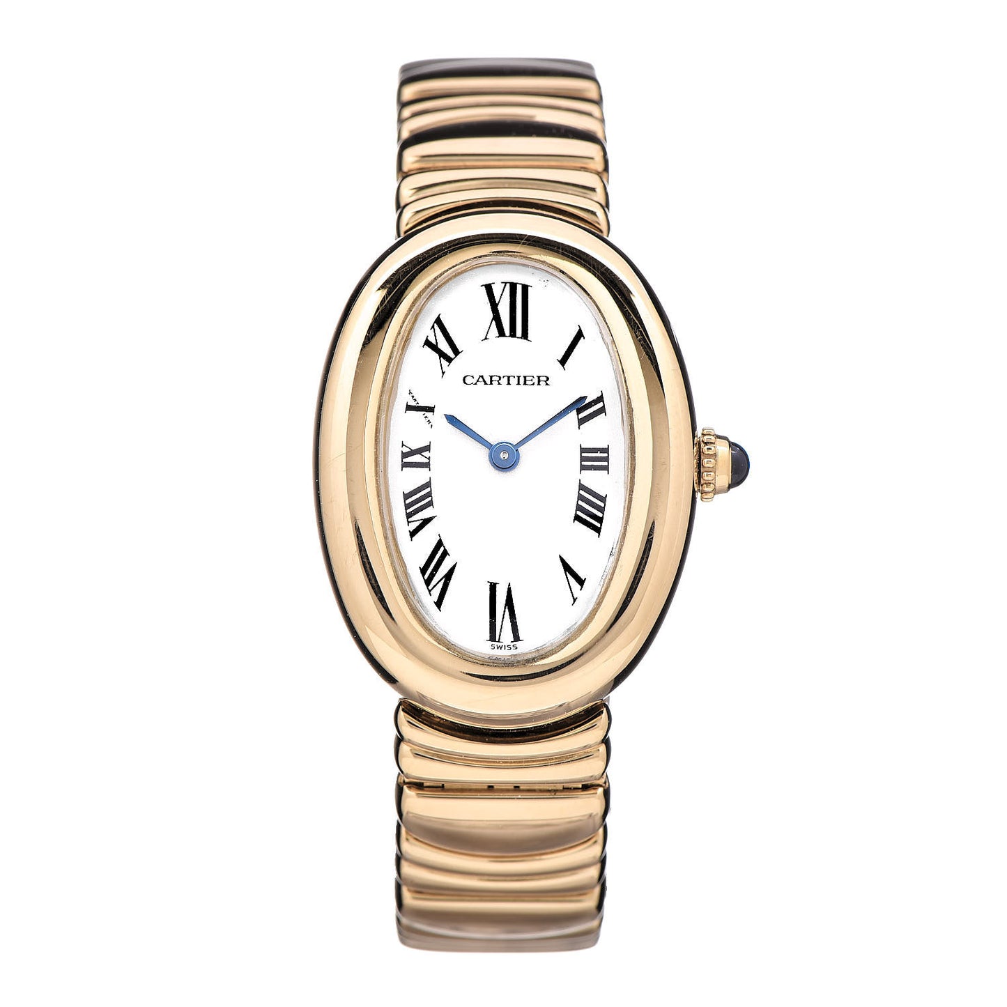 18K Yellow Gold 22mm Baignoire Quartz Watch