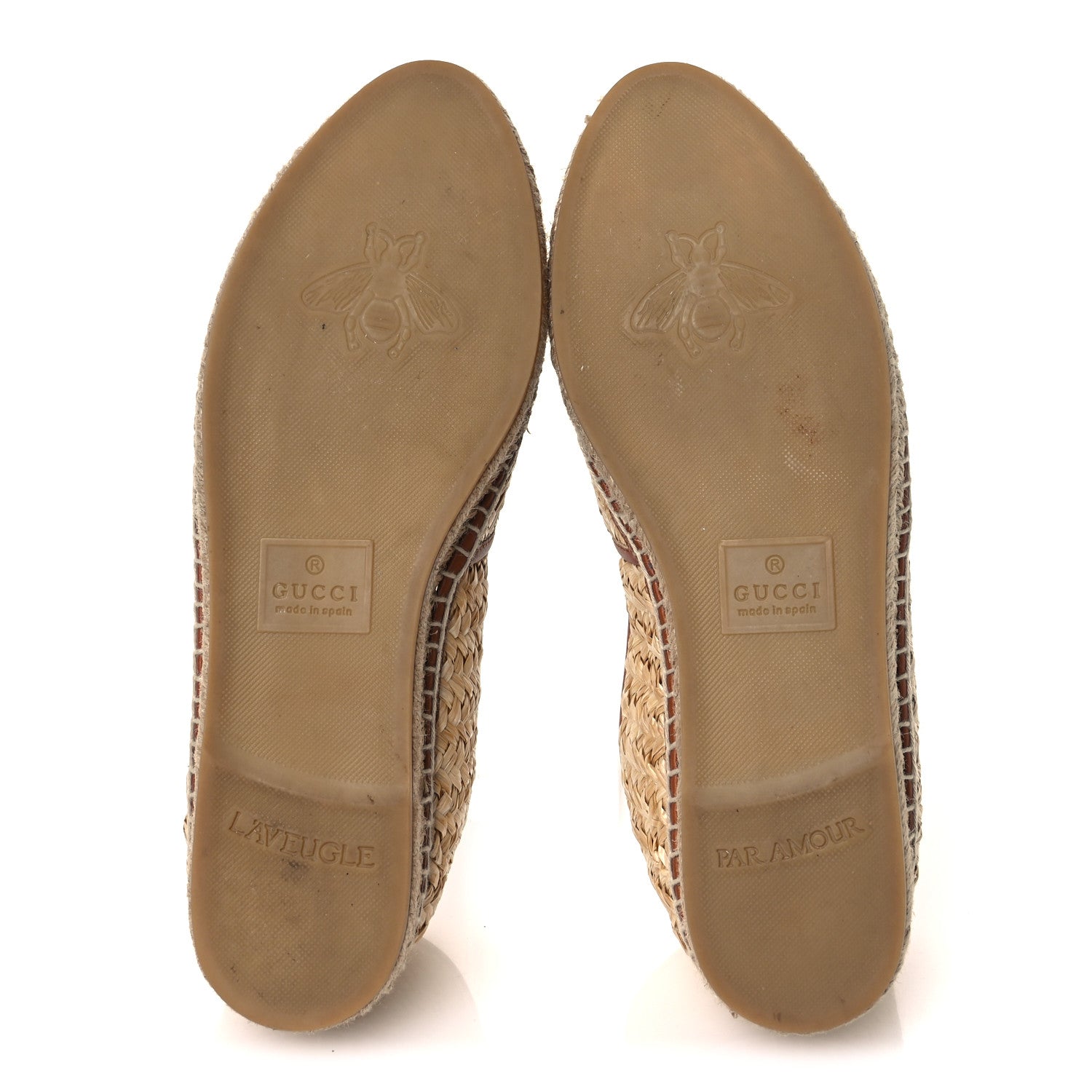 Gucci Raffia Harness Calfskin Interlocking G Adela Espadrilles 41 Palmi Naturale Harness Brown 7 of 11