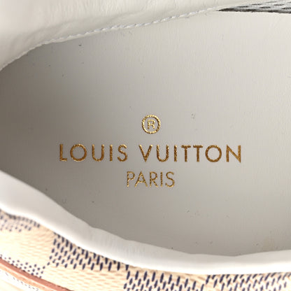 Louis Vuitton Suede Damier Azur Run Away Sneakers 38 Pink 8 of 9