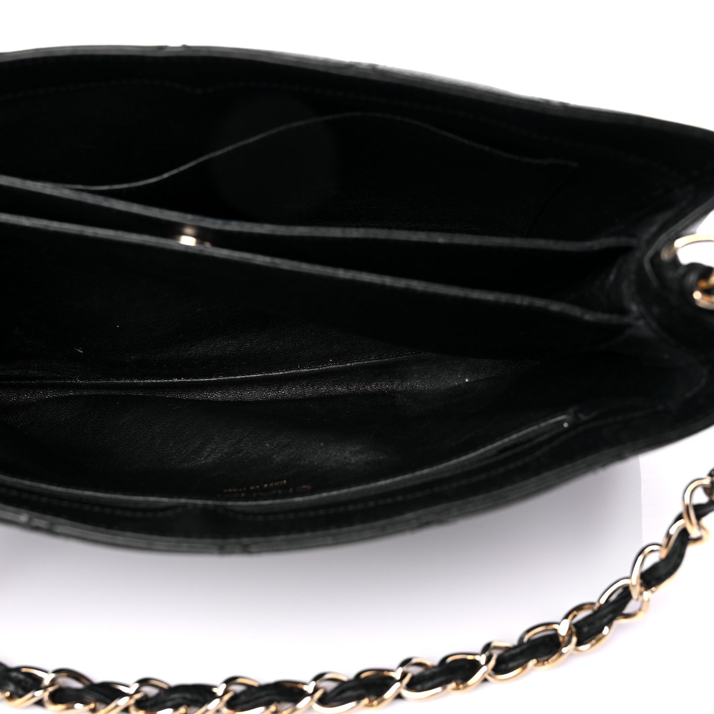 Caviar Quilted Shoulder Bag Black