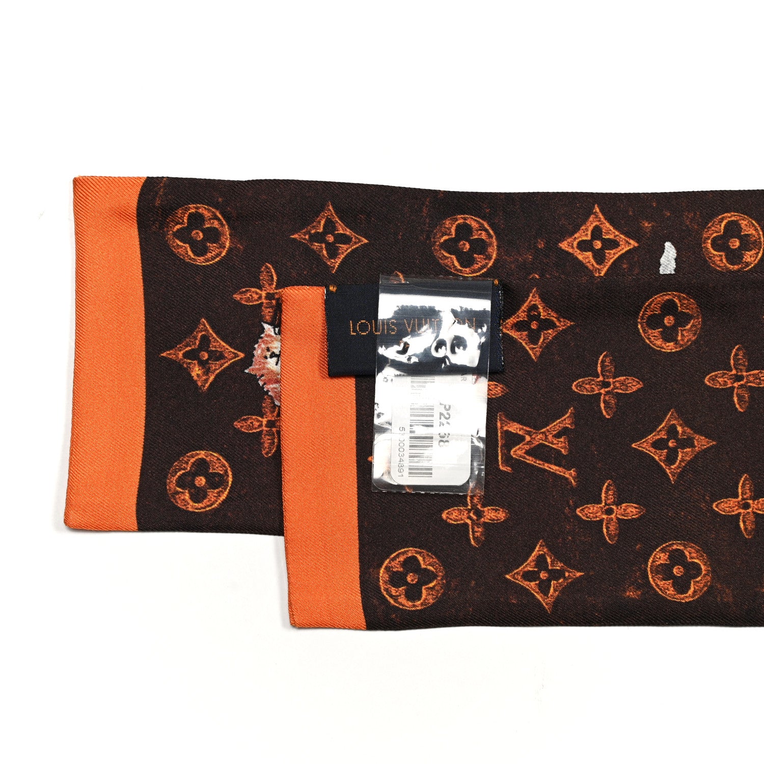 Louis Vuitton Silk Catogram Classic Bandeau Marron 1 of 4