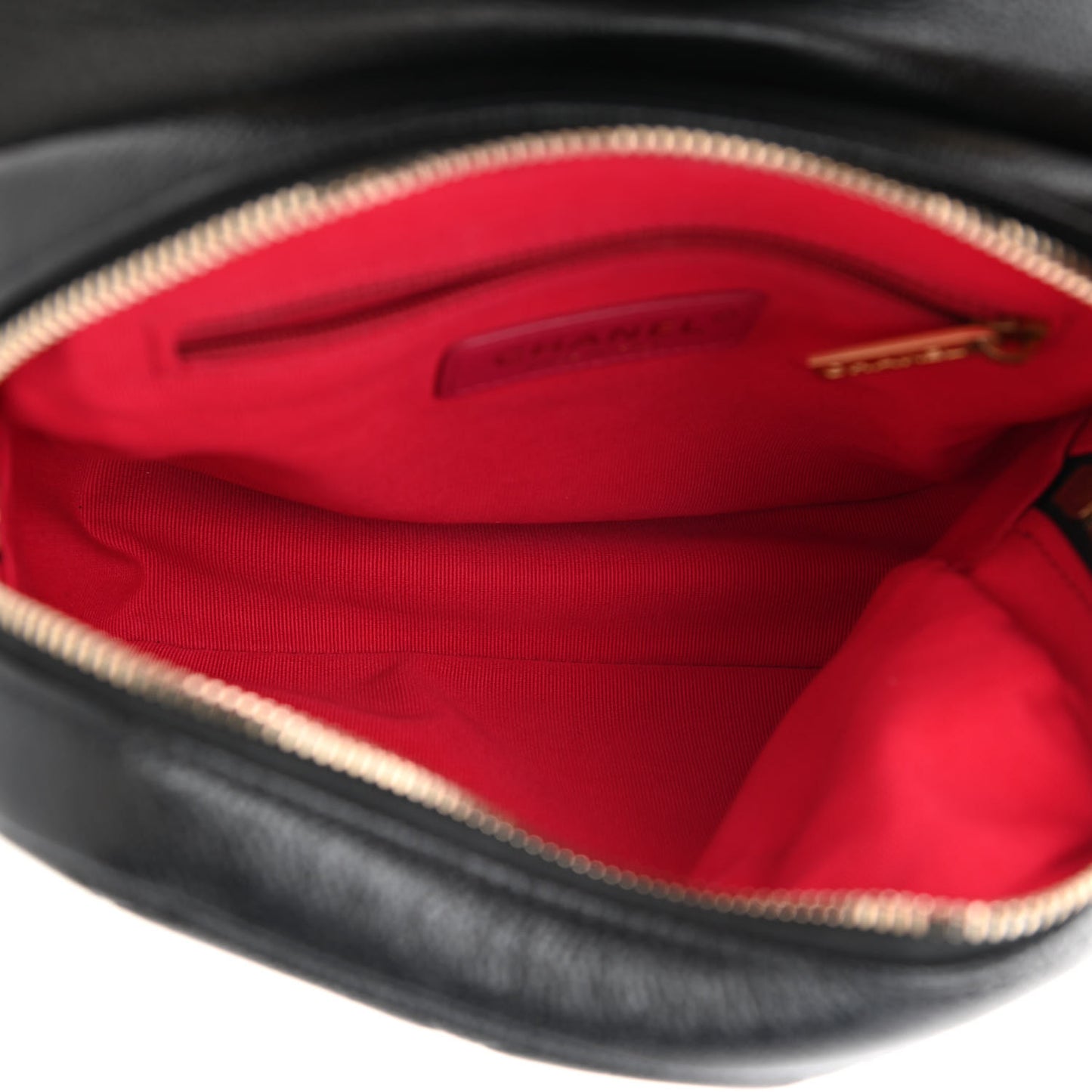 Shiny Caviar Quilted Chain Melody Backpack Black