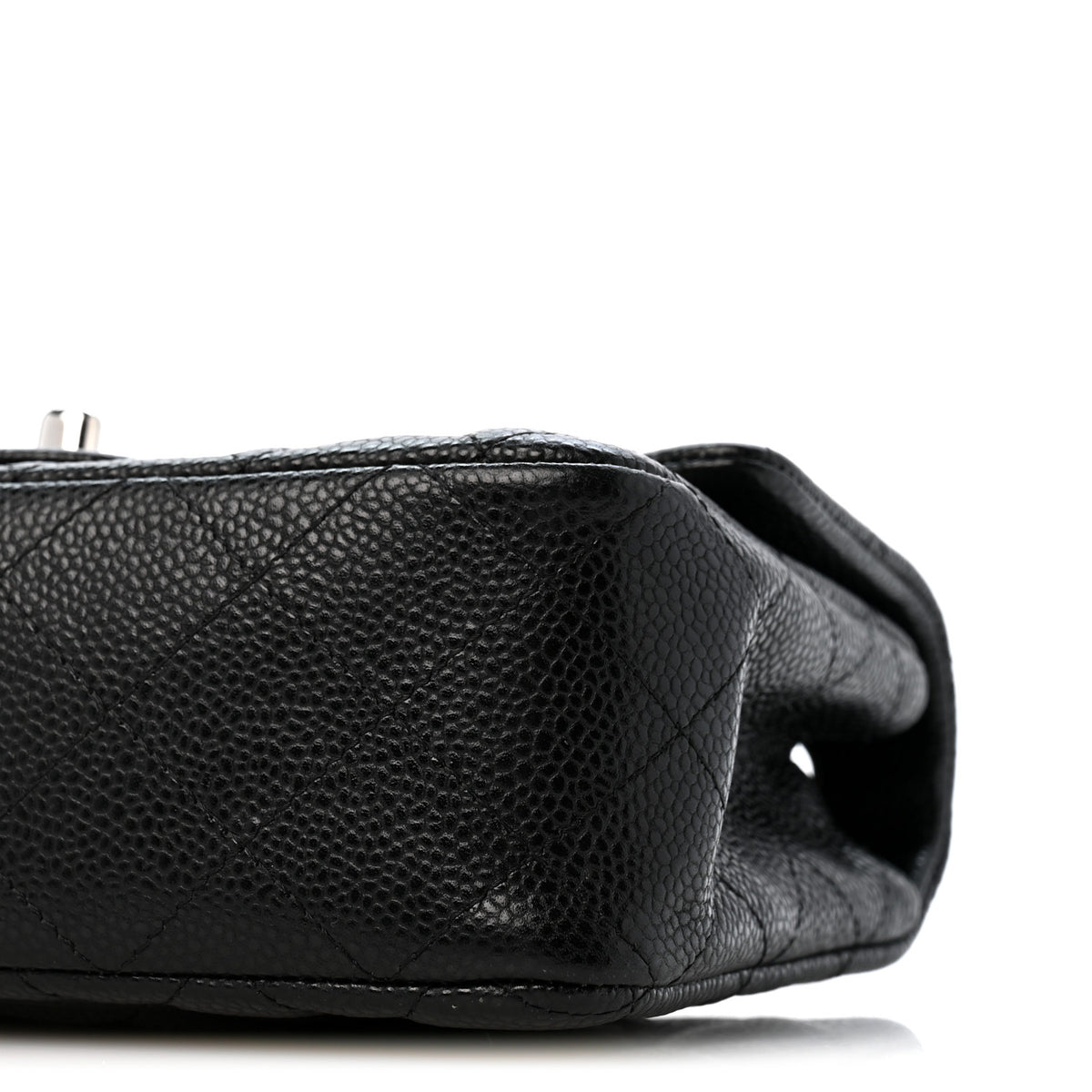 Caviar Quilted Mini Rectangular Flap Black
