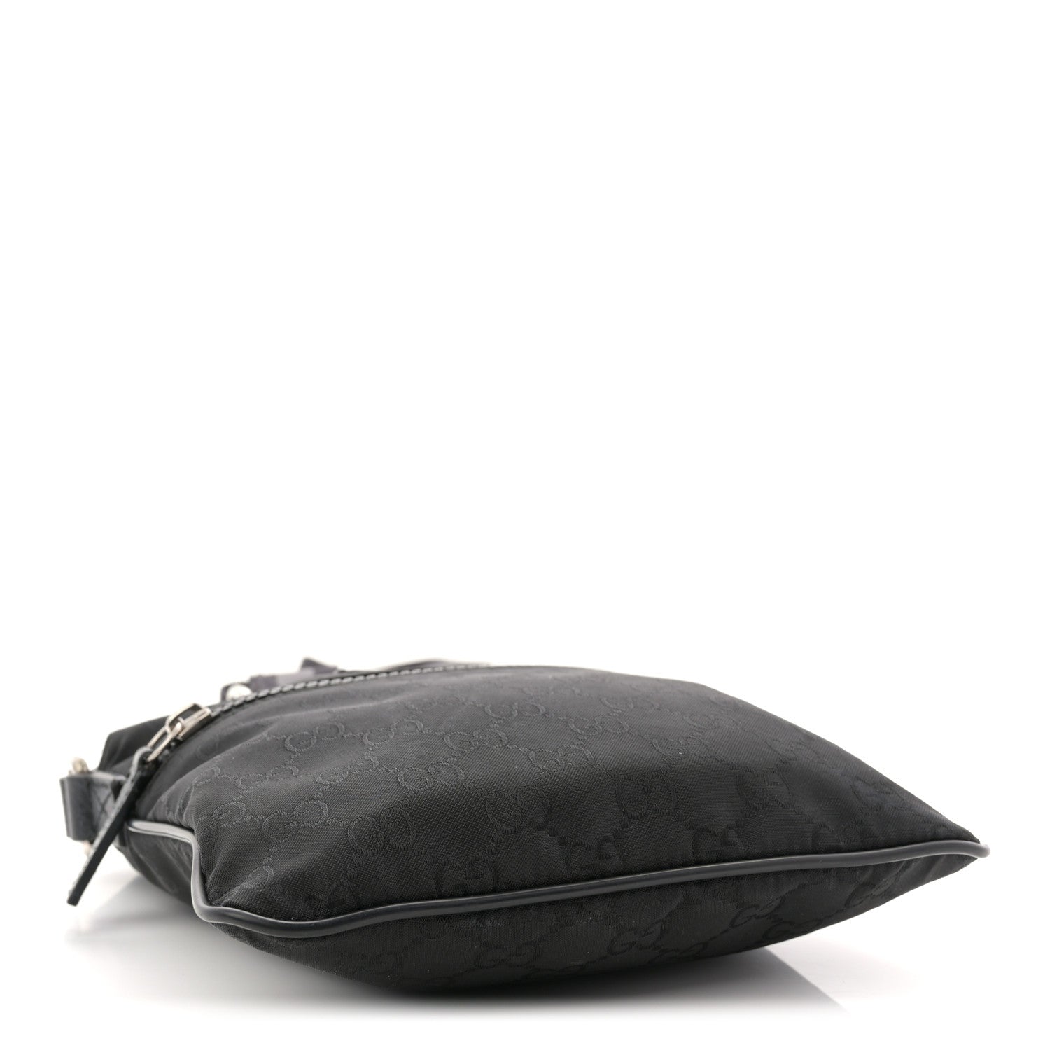 Gucci Nylon Monogram Mini Flat Messenger Bag Black 4 of 11