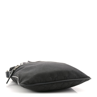Gucci Nylon Monogram Mini Flat Messenger Bag Black 4 of 11
