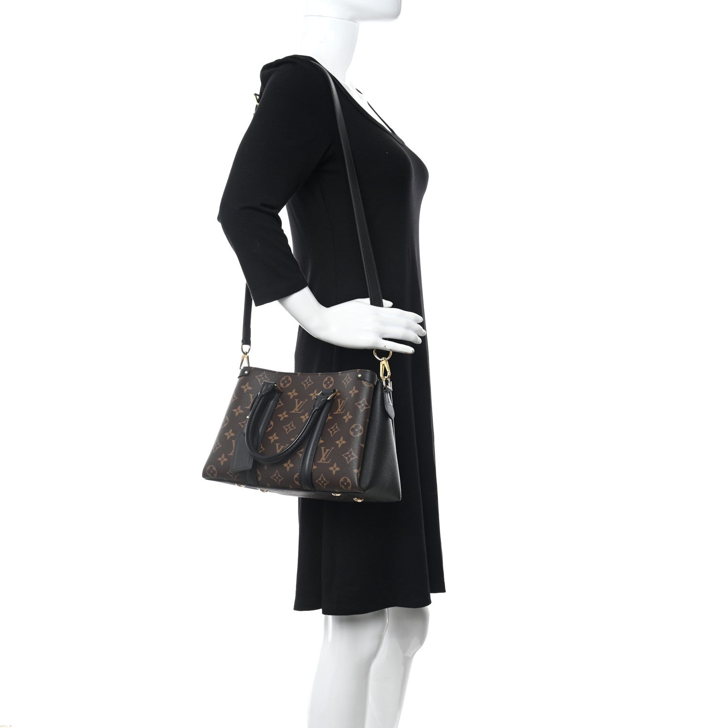 Louis Vuitton Monogram Soufflot BB Black 2 of 9