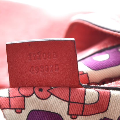 Gucci Guccissima Large Indy Top Handle Hobo Red 9 of 12