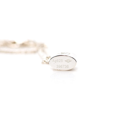 Louis Vuitton Sterling Silver Lockit Necklace 4 of 5