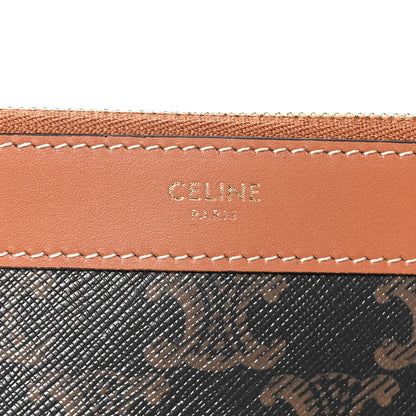 Celine Triomphe Canvas Calfskin Shopper Tote Tan 7 of 9
