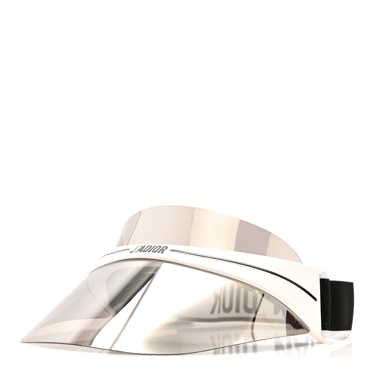 Mirrored DiorClub1 Sun Visor Silver