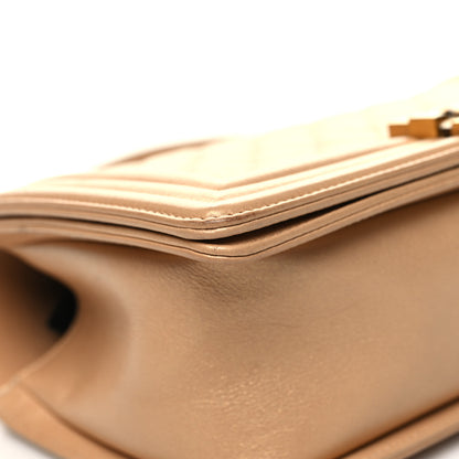 Chanel Metallic Calfskin Quilted Medium Boy Flap Gold 9 of 12