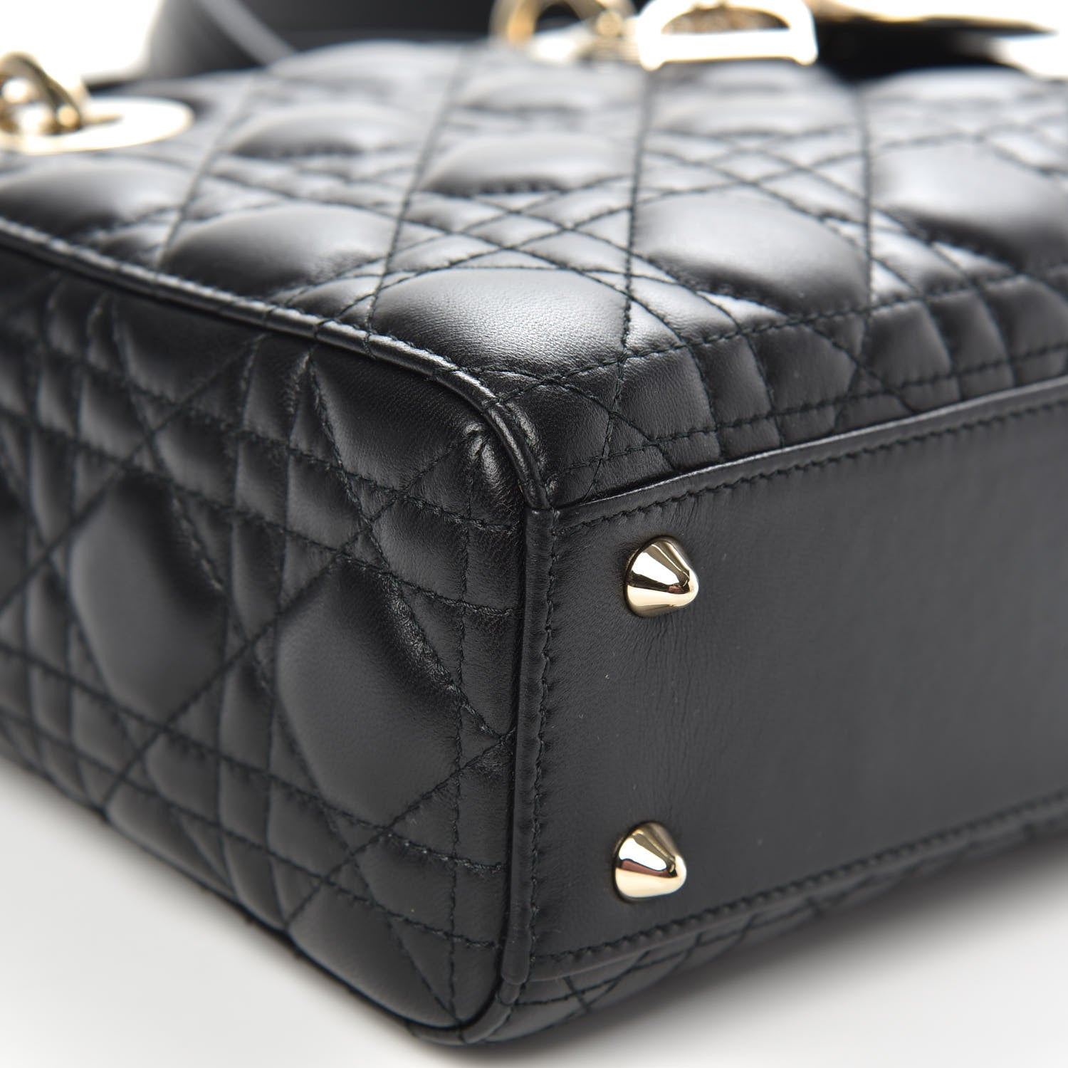 Christian Dior Lambskin Cannage Small Lucky Badges My Lady Dior Black 10 of 12