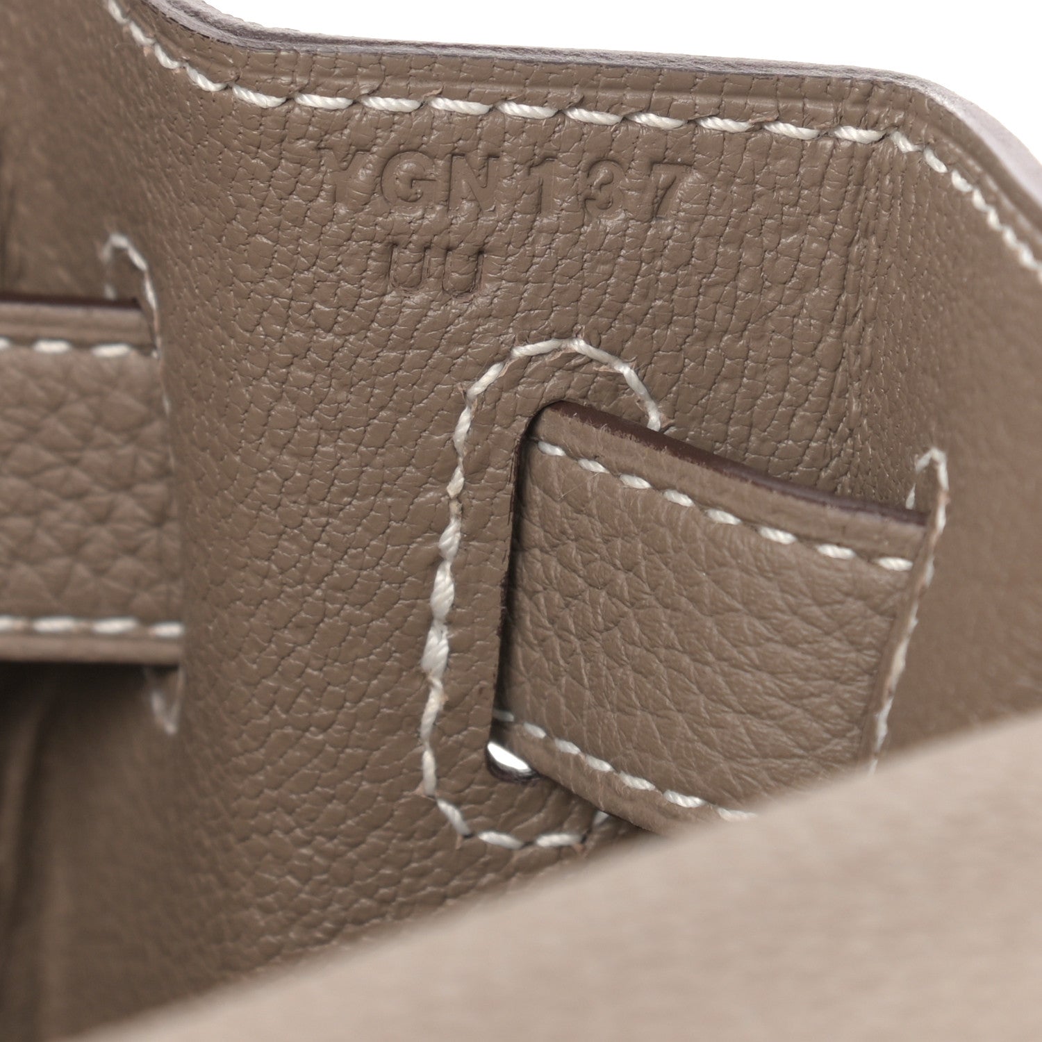 Hermes Togo Kelly Retourne 28 Etoupe 7 of 11