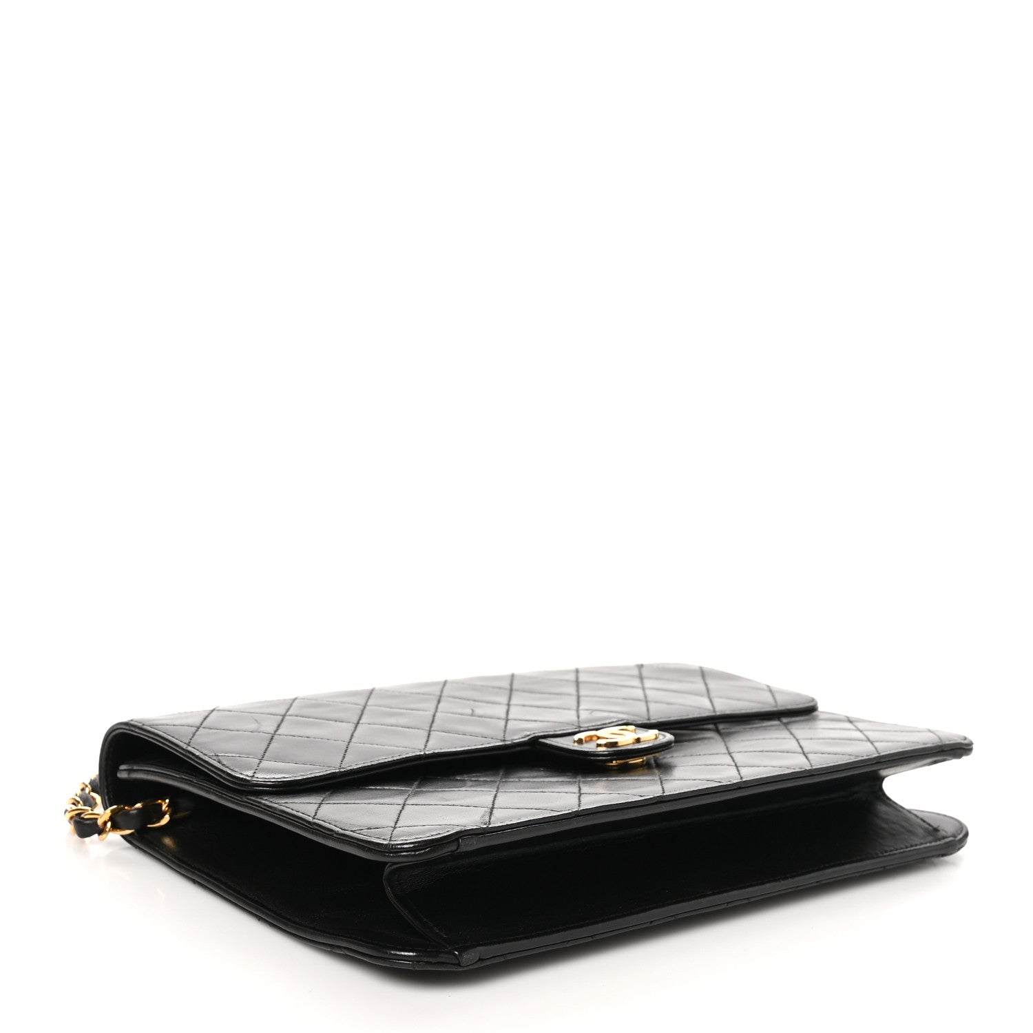 Chanel Lambskin Quilted Small Single Flap Black 4 of 13