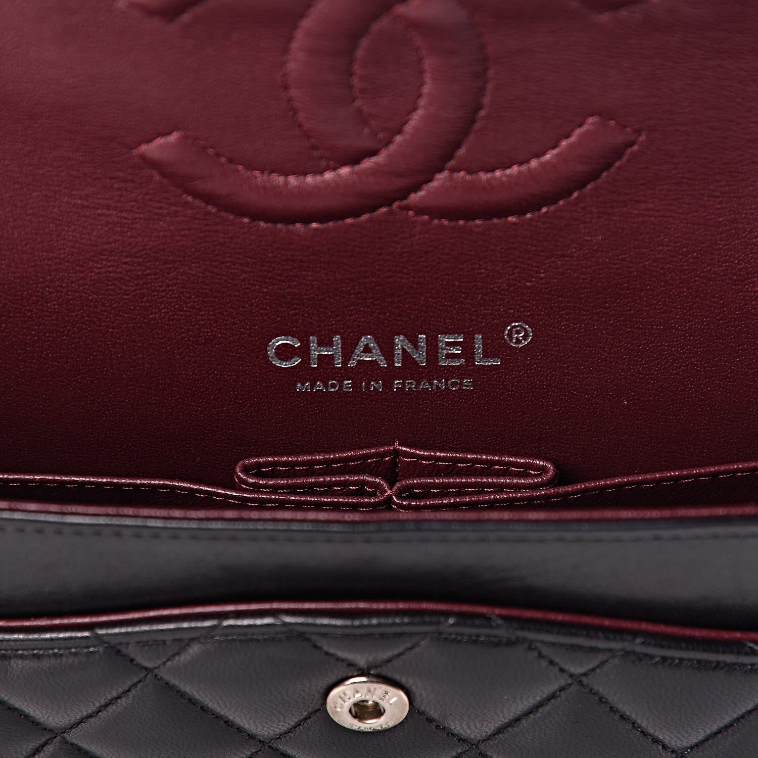 Chanel Lambskin Quilted Medium Double Flap Black 6 of 13