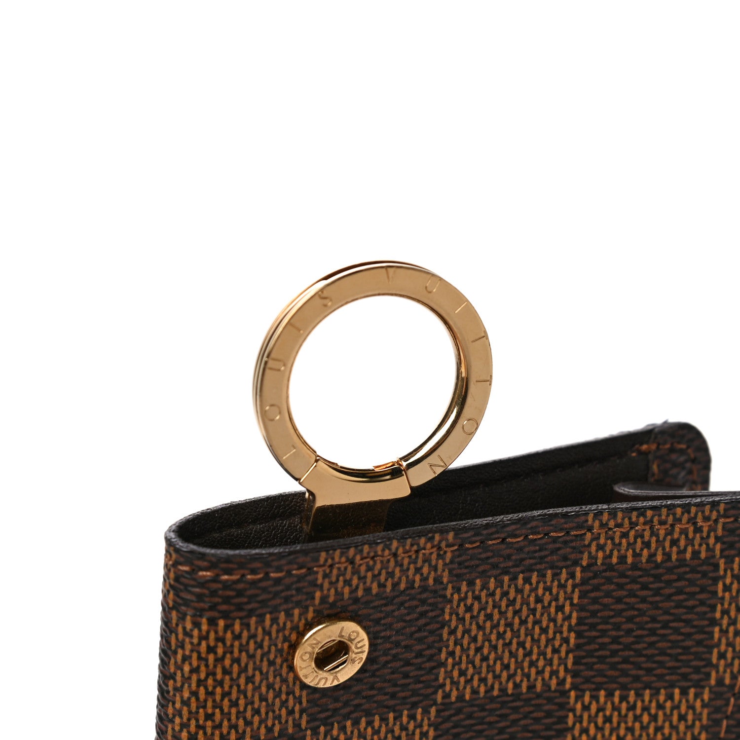 Louis Vuitton Damier Ebene Key Ring Card Holder 6 of 9