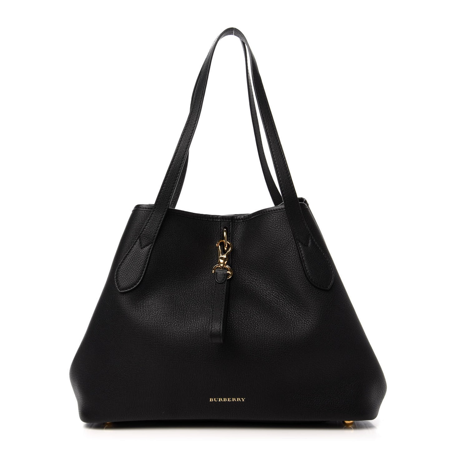 Grainy Calfskin Medium Honeybrook Tote Black