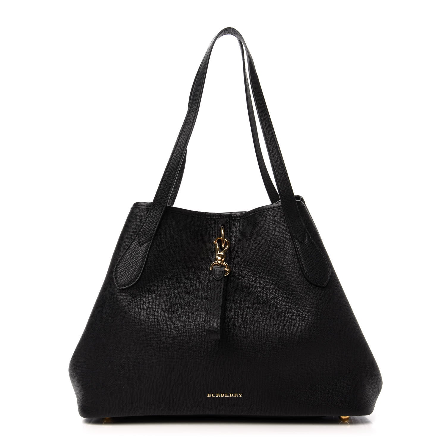 Burberry Grainy Calfskin Medium Honeybrook Tote Black 1 of 8