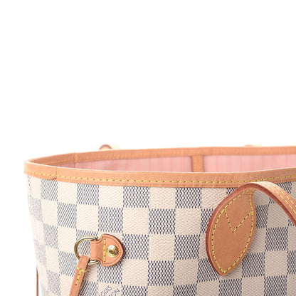 Louis Vuitton Damier Azur Neo Neverfull MM Rose Ballerine 12 of 14