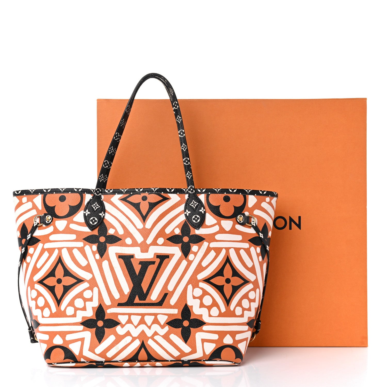 Louis Vuitton Monogram Giant Crafty Neverfull MM Creme Caramel 15 of 15