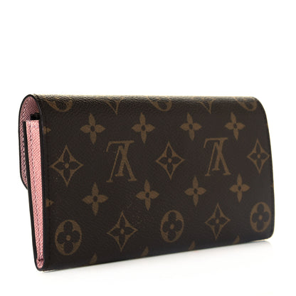 Louis Vuitton Monogram Emilie Wallet Rose Ballerine 3 of 7