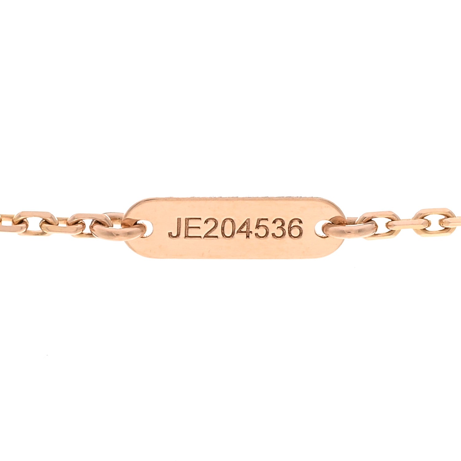 Van Cleef & Arpels 18K Rose Gold Diamond Grey Mother of Pearl Vintage Alhambra Pendant Necklace 5 of 6