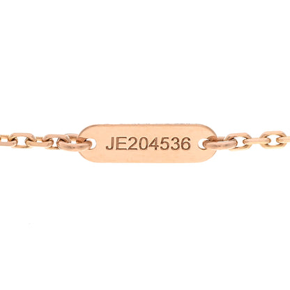 Van Cleef & Arpels 18K Rose Gold Diamond Grey Mother of Pearl Vintage Alhambra Pendant Necklace 5 of 6