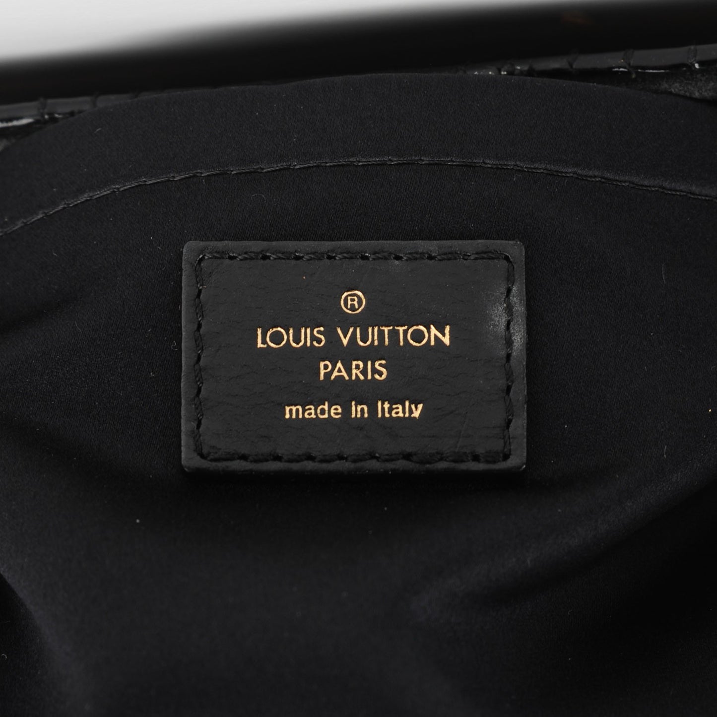 Suede Monogram Motard Afterdark Clutch Black